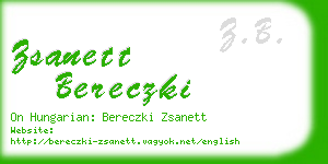 zsanett bereczki business card